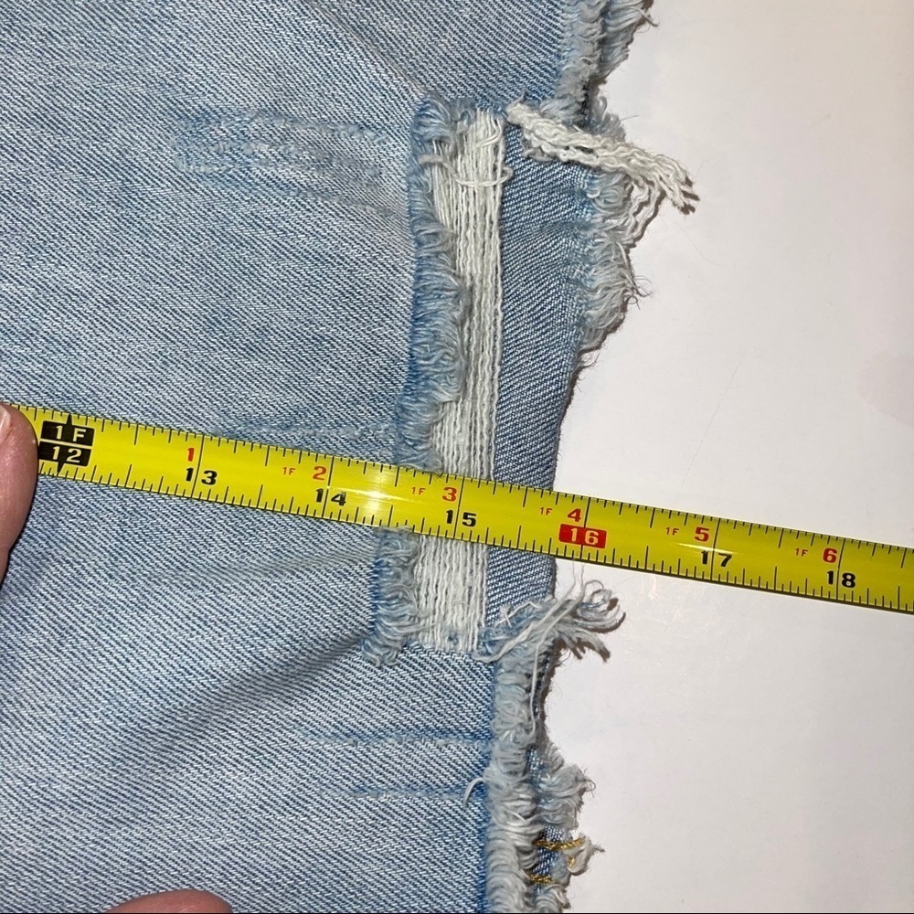 NEW Wild Fable Distressed Jean Skirt Light Wash 2 - Picture 5 of 10